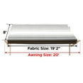 thumbnail image 2 of ALEKO Retractable RV Awning 20X8 ft Patio Camping Waterproof Vinyl Canopy Grey, 2 of 13