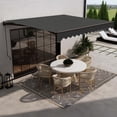 thumbnail image 5 of ALEKO 12' x 10' Black Retractable Motorized Patio Awning Sunshade, 5 of 7