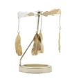 thumbnail image 3 of yuksok Rotating Candlestick Tealight Holder Home--Candlesticks for Fireplace Romantic Feather, 3 of 8