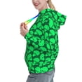 thumbnail image 2 of Kdxio Green Broccoli Print Womens Oversized Hoodies Sweatshirts Hooded Pullover Tops Sweaters Casual-Large, 2 of 7