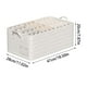 thumbnail image 3 of Caja de almacenamiento de tela | Patrón de diamantes de lino de algodón engrosado | Cesta de armario plegable | Cubo organizador de dormitorio | Ahorro de espacio | Duradero y fácil de limpiar, 3 of 8
