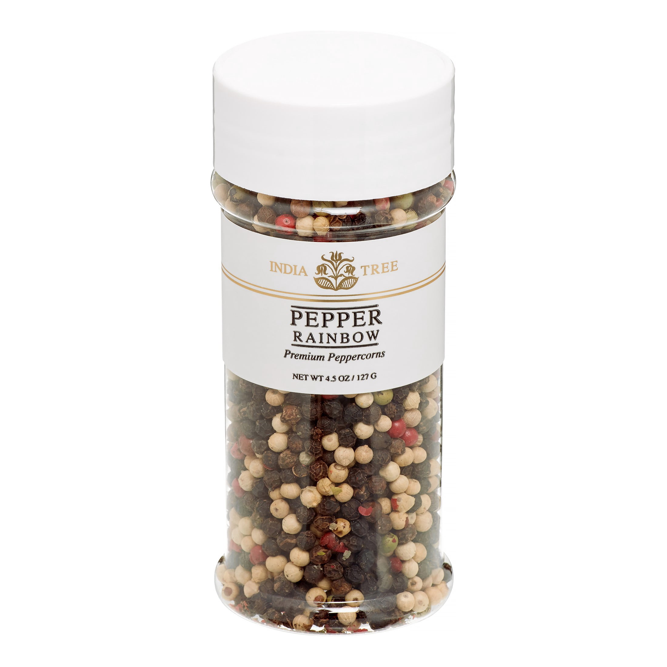 India Tree Whole Peppercorns, Pepper Rainbow, 4.5 Oz