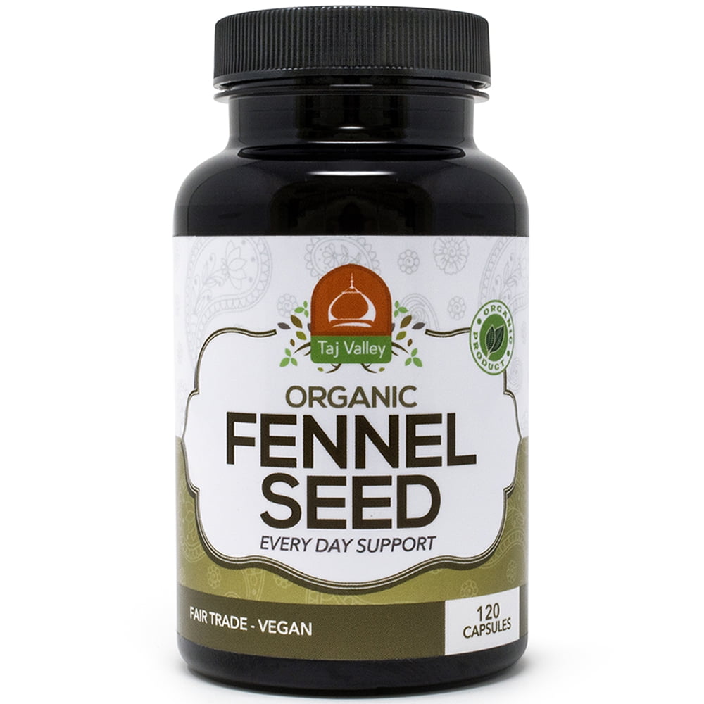 Organic Fennel Seed Digestive Aid and IBS Supplement 1080MG per