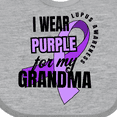 thumbnail image 4 of Inktastic I Wear Purple for My Grandma Lupus Awareness Boys or Girls Baby Bib, 4 of 4