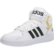 adidas Mens Entrap Mid Basketball Shoe - White/Core Black - 9.5