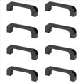 thumbnail image 1 of 8X Tirador Negro de Plastico Rectangular de Gabinete Puerta 5.2 Pulgada, 1 of 5