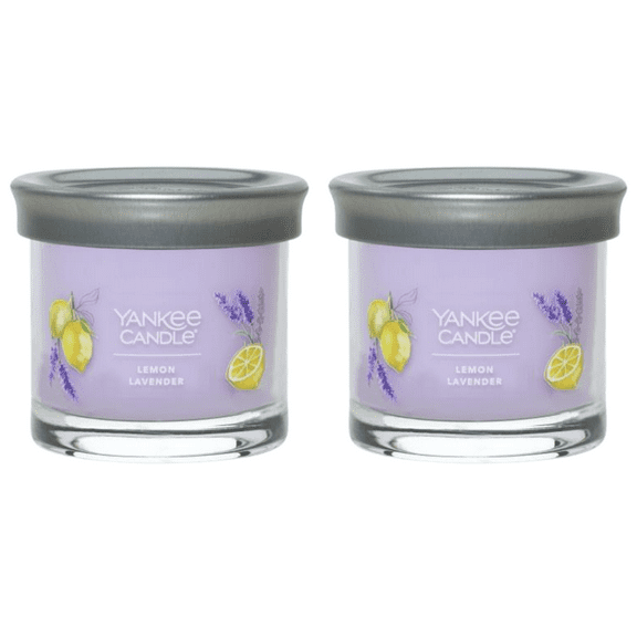 Yankee Candle Small Tumbler Scented Single Wick Jar Candle, Lemon Lavender, 4.3 oz (Pack of 2)