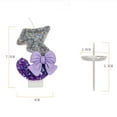 thumbnail image 2 of Gradient Purple Bow Number 8 Candle for Birthday Cake, Creative Birthday Cake Decoration Supplies and Party Decoration Candle, Version I, 2 of 4