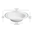 thumbnail image 5 of Smarty 12 oz. White w/ Silver Edge Rim Disposable Plastic Soup Bowls 120ct, 5 of 6