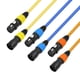 thumbnail image 5 of Cable XLR Extensión Micrófono A 3 Pines Chapado en Oro (5 M) Azul, 5 of 7