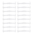 thumbnail image 1 of 16 cordones elásticos de gel de sílice tipo murciélago sin atar, para zapatillas deportivas Blanco, 1 of 9