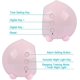 thumbnail image 3 of Ubiuo Alarm Clock Digital For Kids Sunrise Simulator Alarm Clock Bedside Mains Powered For Girls Boys Bedroom With Led Wake Up Light & Night Light Lam, 3 of 4