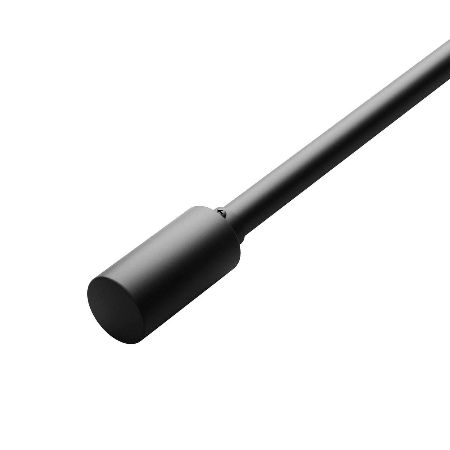 Mainstays Adjustable Window Curtain Rod, 42" to 84", Black