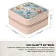thumbnail image 2 of Autua Starfish Coral Ocean PU Leather Jewelry Box, Small Travel Jewelry Case for Women Necklace, Ring, Earring Pink, 2 of 5