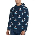 thumbnail image 2 of Hoodies for Men - Big Mouth Shark Long Sleeve Comfrt Men'S Fashion Hoodies & Sweatshirts, Sweatshirts for Men Hoodies Pullover Clothing Clothes with Pouch, 2 of 7