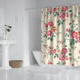thumbnail image 3 of Waterproof Pioneer Shower Curtain 72x84 Inch Polyester Unique Cute Floral Shower Curtain for Bathroom Hotel Home Decor with 12 Plastic Hooks, 3 of 5