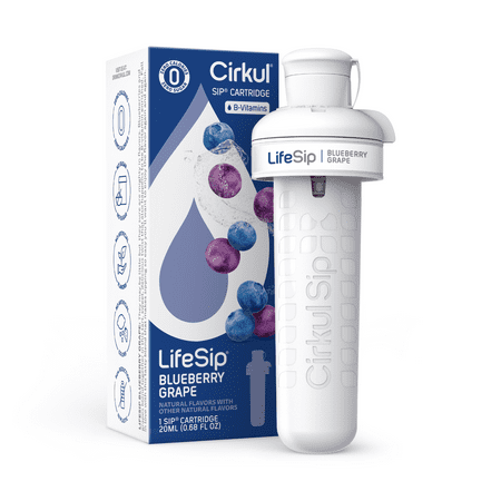 Cirkul LifeSip Blueberry Grape Flavor Cartridge  Drink Mix  1-Pack