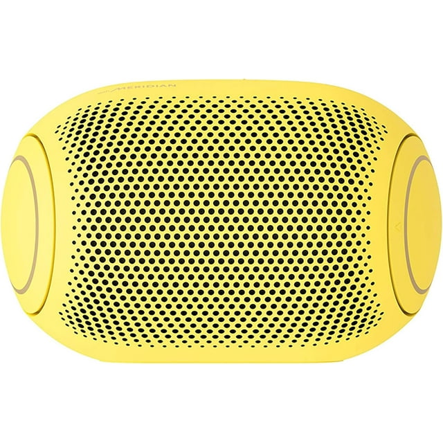 LG XBOOM Go Speaker PL2 Jellybean portátil inalámbrico Bluetooth, Graves Grandes, Sonido de Meridian, Resistente al Agua, Ecualizador de Potencia de Sonido, 10 Horas AMARILLO