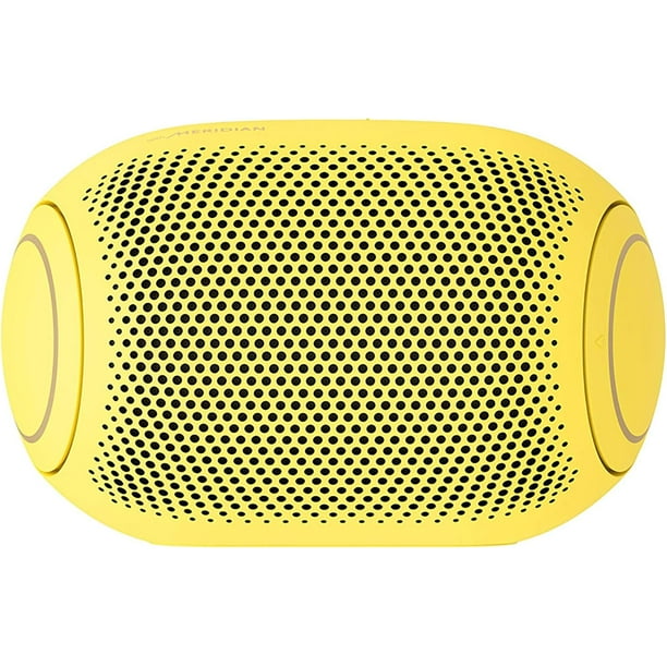 LG XBOOM Go Speaker PL2 Jellybean portátil inalámbrico Bluetooth, Graves Grandes, Sonido de Meridian, Resistente al Agua, Ecualizador de Potencia de Sonido, 10 Horas AMARILLO