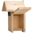 thumbnail image 6 of Coveside Backyard Bird House - Wooden Pine Nesting Box with 1.5" Entry Hole, Slate Predator Guard & Side Access - Durable Outdoor Birdhouse for Bluebirds, Wrens, Chickadees & More - Made in USA, 6 of 8