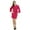 Magenta, variant on Bimba Women Short Solid Belt Robe Soft Modal Cotton Wrap Round Plain Bath Robe