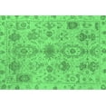 thumbnail image 1 of Ahgly Company Indoor Rectangle Oriental Emerald Green Traditional Area Rugs, 8' x 12', 1 of 4