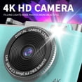 thumbnail image 3 of Xihbxyly Cámara Digital, Grabación de Video 4K Hd, Cámara Dual Frontal y Trasera, Pantalla Grande, Batería de 8 Horas de Duración, Grabación de Vlogs, Diseño Portátil, Aprendizaje Estudiantil, Fotogr, 3 of 7