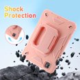 thumbnail image 5 of Rugged Case for Apple Pro 11 Inch 2024, Heavy Duty Shockproof Kickstand Handle Design with Shoulder Strap Kids Friendly Drop Protection Case for iPad Pro 11 M4 2024, Pink, 5 of 5