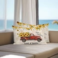 thumbnail image 4 of Outdoor Pillow Cover Sunflower Red Truck Set of 2 Waterproof Throw Pillowcases Butterfly Leaves Retro Decorative Patio Furniture Pillows for Couch Garden Indoor & Outdoor Use, 4 of 9