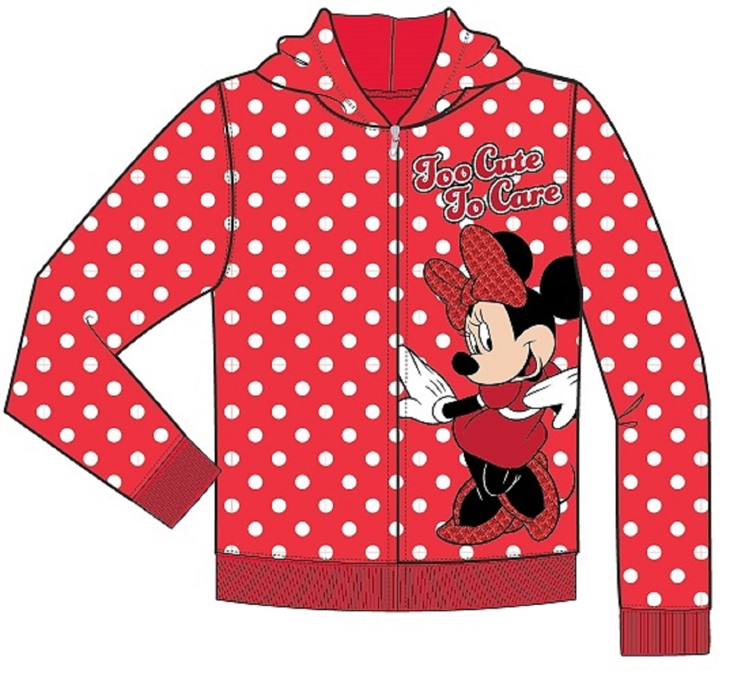 Details about  / New girl/'s  kids/' Cartoon Mickey Minnie zipped Jacket top size 3-7yrs