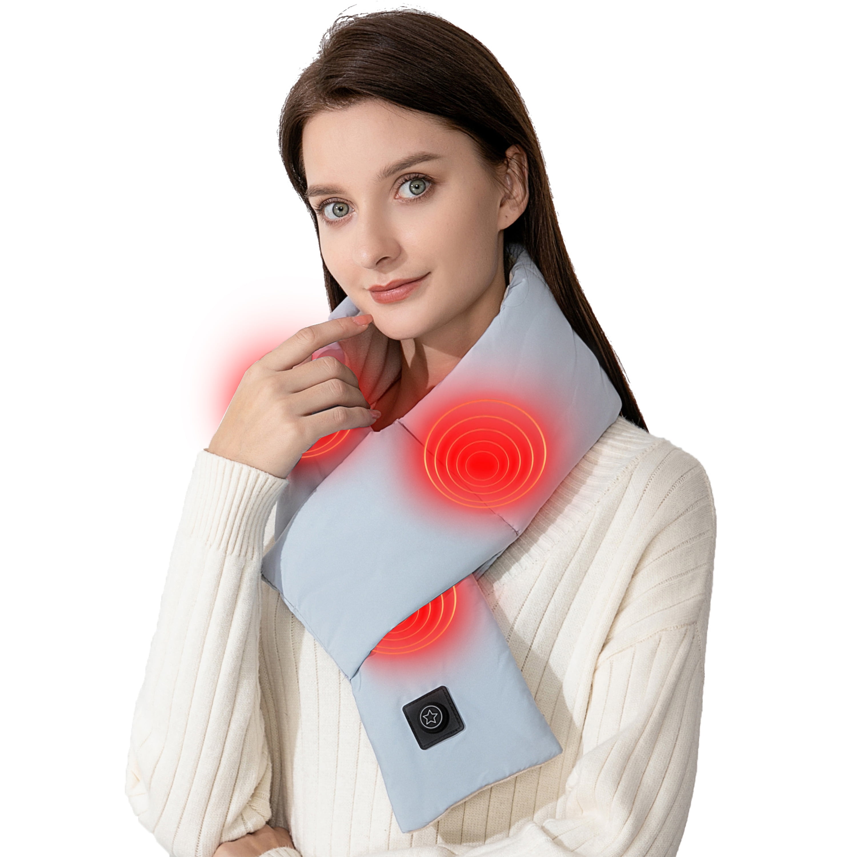 Neck Heating Pad, Ltrototea Heated Neck Wrap for Neck Pain Relief