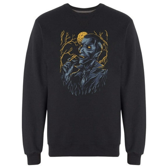 Modern Vampire Graphic Sweatshirt Men -Image by Shutterstock, Male Medium