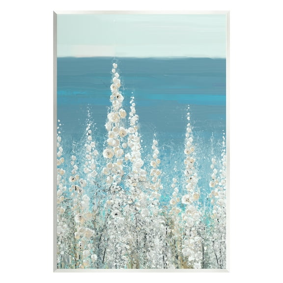 Stupell Industries White Coastal Blooms Botanical & Floral Painting Unframed Art Print Wall Art, 10 x 15
