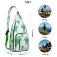 thumbnail image 3 of Waterproof Sling Backpack for Women – Lightweight Crossbody Chest Bag with Adjustable Strap for Travel & Outdoor – Hawaiian Sea Turtle Print, Tropical Ocean Marine Life Design, 3 of 4