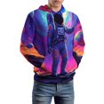 thumbnail image 5 of Astronaut in Cosmic Vortex-1-1 Men's Women New Sweatshirt Hoodie Men's Plus Size Sweatshirt Hooded Sweatshirt 3d Printed Street Men's Cloth, 5 of 6