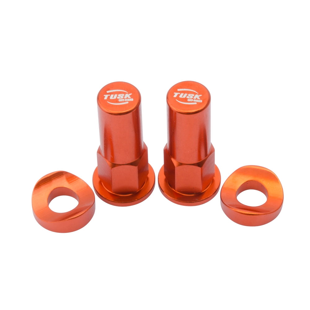 Tusk Rim Lock Nut/Spacer Kit Orange For KTM 250 XC-W (E-Start) 2008-2018