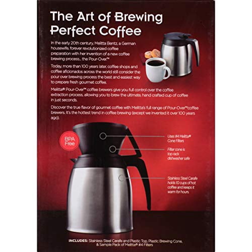 Melitta Coffee Maker, 10 Cup Pour- Over 