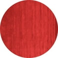 thumbnail image 1 of Ahgly Company Indoor Round Abstract Orange Contemporary Area Rugs, 4' Round, 1 of 1