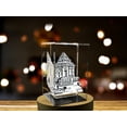 thumbnail image 2 of Konark Sun Tower 3D Engraved Crystal Keepsake Souvenir, 2 of 7