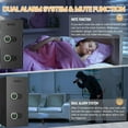 thumbnail image 4 of Omethey 6.5 Cub Large Safe with Depository Drop Slot, Digital Keypad & Dual Alarm, Home Safe for Documents, Cash, Jewelry & Valuables, 4 of 7