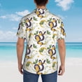 thumbnail image 5 of Haiem Snake And Moon Printed Hawaiian Shirt for Men - Men’s Casual Beach Summer Shirts - Stretch Fabric with Modern Fit-Small, 5 of 7
