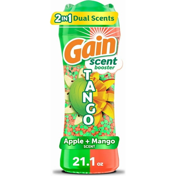 Tango 2-in-1 Laundry Scent Booster Beads, Apple and Mango Scent, 21.1 OZ, Laundry Beads with Dual Scents Plus All Day Freshness