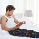 thumbnail image 5 of Fotbe Graffiti Art Pantalones de Pijama para Hombre, Pantalones de Dormir, Pantalones de Casa con Cintura Ajustable y Bolsillos-XX-Large, 5 of 6