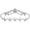 White, variant on Comfify Brown Cast Iron Wall Hanger – 5 Hooks – Fleur-de-Lis – 12.6" x 5.9" | Fleur-de-lis rustic brown finish; 5 hooks for coats, robes, towels and keys; screws and anchors included; 12.6"L x 5.9"H