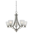thumbnail image 1 of Lumenno International 8001-03-05 Series 8001 5 Light Chandelier, Satin Nickel Finish, 1 of 2