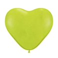 thumbnail image 2 of Burton & Burton 6" Lime Green Heart Shape Balloons, 100 Pack, 2 of 2