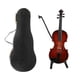 thumbnail image 1 of 1 Set Miniature Violin Adornment Wooden Mini Violin Ornament Photo Prop Decor, 1 of 4