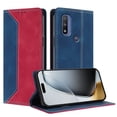 thumbnail image 2 of Phone Case for Motorola Moto G Pure FOXDOCK Premium Leather,Creative Dual-Color Cover with Card Slot,Shockproof, 2 of 7
