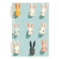 thumbnail image 7 of FORMRS 1-Subject Spiral Notebook 8" x 5" College Ruled 60 Refillable Sheet A5 Hard Cover, 2 Pack, Green Cute Rabbits, 7 of 7