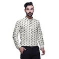 thumbnail image 3 of BESTMAN Kurta-Shirt Court pour Homme, Inde, Imprimé, Manches Longues Retroussables, 3 of 6